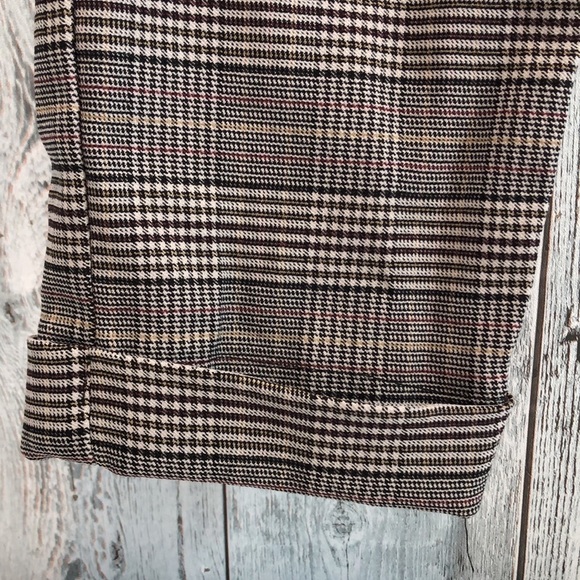 Jules & Leopold Checkered Cuffed High Waisted Ankle Pull On Pants Large - Picture 2 of 8
